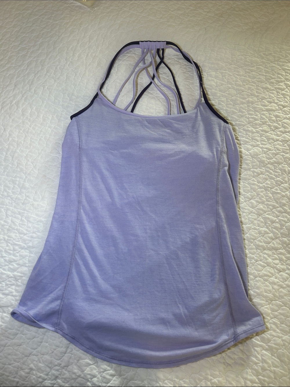Lululemon Strappy Draped Women's Tank Top, purple- size 6